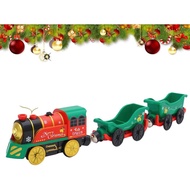 Christmas Train Set for Toddlers, Battery Powered Toy Train Includes Music & Lighting, Electric Trai