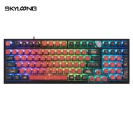 SKYLOONG GK980 JIUWEI Mechanical Knobs Keyboard 98 Keys Retro Layout RGB Backlist Pudding Hot Swappa