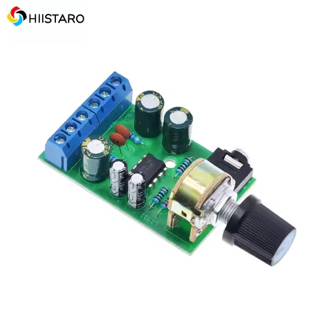 2/5Pcs TDA2822M Mini Amplifier Board 2.0 Stereo 2 * 15W Dual Channel Mini Amplifier Module DC12V