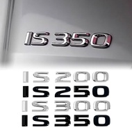 1Pcs Chrome Metal Black Silver IS200 IS300 IS250 IS350 ALTEZZA Logo Auto Body Rear Trunk Emblem Badg