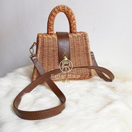Rattan Handbag Handle Bag / Full Rattan Weaved / Handmade Bag / Rattan Maker