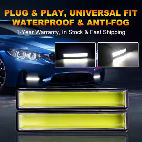 YCL Hot-selling Automotive Universal COB Daytime Running Lights Fog Lamp High-brightness High-power 