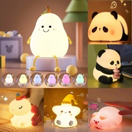 Panda night light Lamp Silicone Lamp Bedhead Desk Lamp Charging Sleep Lamp Companion Sleep Lamp