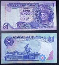 马来西亚 Malaysia RM1 ( 1986-1989 6th Series Jaafar Signature Version) UNC 100% news &amp; Genuine Banknote