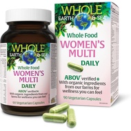 Natural Factors Whole Earth & Sea Whole  Women's Multi Daily, 90 Vegetarian Capsules, Multi Vitamins