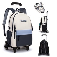 Xmile 2-Wheel Trolley Bag Premium Fashion Backpack Kids Trolley Bag School Bag with Wheels XM011
