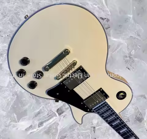 CustomVOS Randy Rhoads yellow electric guitar with buttery redwood body