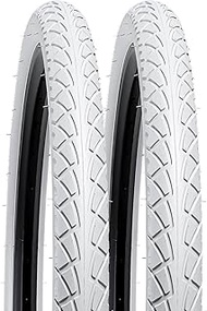 YUNSCM 26" White Road Bike Tires 26x1.95/53-559 Compatible with 26 x 1.95 26x2.0 Bike Bicycle Tires 