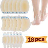 15 Pieces Blister Plasters Invisible Hydrocolloid Gel Blister Bandages Blister Cushion Pad for Heel 