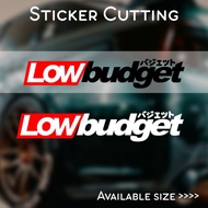 MINIMAL Sticker CUTTING LOW BADGET STICKER Reflective Car Motorcycle Waterproof Without Minimum ORDER
