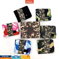 Men's American Version Wallet Easy Portability Fashion Short Wallet Men's And Women'sFolding Canvas 