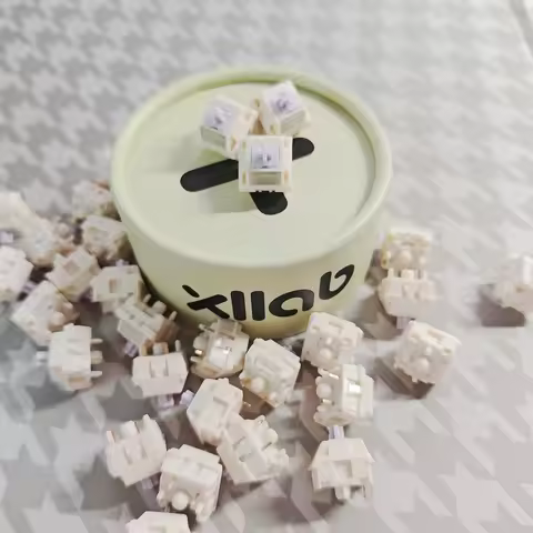 HMX XLLAB Taro Silent Switch Linear 5 Pins 37g 45g for MX Mechanical Keyboard Ultra-Quiet Gaming Typ