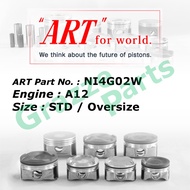 ART Piston Set NI4G02W for Nissan Datsun 120Y B210 B310 1.2 A12 (73.0mm)
