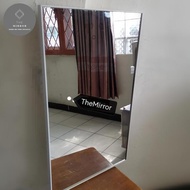 MEDIUM SIZE FRAMELESS HANGING MIRROR 36.5 X 61.5 CM WIDE GLASS FR GM