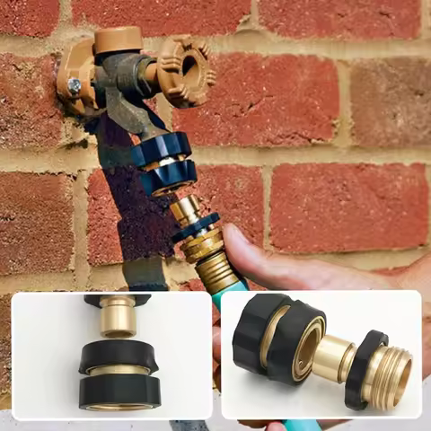 1set Garden Hose Quick Release connect coupler, Metal Hose Fitting Quick Connector 3/4" GHT Male and