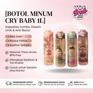 CRY BABY DRINKING BOTTLE 1 Liter | Viral Clear Bottle Transparent Bottle 1 Liter Capacity 1 Liter Ca