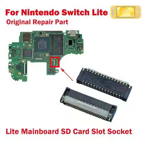 2/5/10PCS New Original Socket connector Lite SD Card Slot Socket Connector For Nintendo Switch Lite