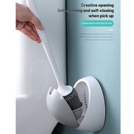 ECOCO Wall-mounted toilet brush Gray - ORIGINAL silicone flexible toilet brush.
