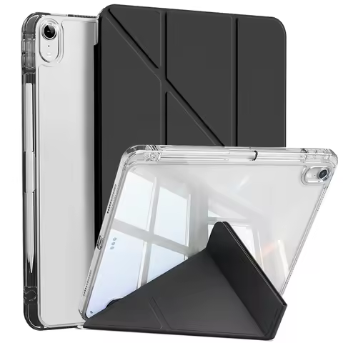 Case for iPad mini 6/7 8.3" 2021, Y-Shaped Stand Case,Slim Stylish Clear for ipad Case with Pencil H
