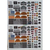 MN RC Crawler Sticker D90 D99S D99 Sticker Defender Land Rover(No pre-cut)