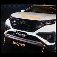 HITAM Cover ring foglamp bumper toyota all new Rush 2018 2019 2020 2021 Black doff trd terios