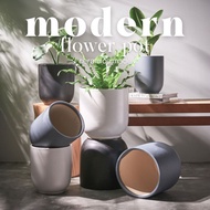 Modern Ceramic Plain Coloured Flower Pot | Big Plant Pot | Outdoor Flower Pot | Planter Pot | CNY