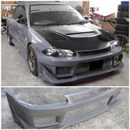 Wira Kansai Evo3 Front Bumper (LL8352 FB224 FB, LL8315 FS, PU6099 Ganish) Fibreglass Without Paint