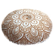 Indian Mandala Floor Decorative Pillows Cover Round Bohemian Cushion Cover 43cm Huge Pillow Case Hom