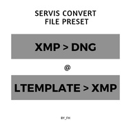 CONVERT FILE PRESET XMP TO DNG