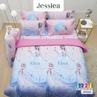 Jessica Frozen ดิสนีย์ JP001 Micro Digital Print ชุดเครื่องนอน ผ้าปูที่นอน ผ้าห่มนวม เจสสิก้า พิมพ์ลายดิจิตอล ลิขสิทธิ์การตูนโฟรเซน Disney