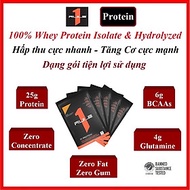 Rule 1 Protein - Gói tiện lợi, bổ sung Protein 100% Whey Isoalte & Hydrolyzed, hấp thu cực nhanh, t