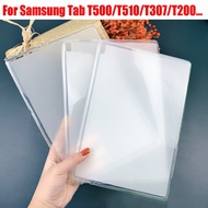 Translucent Case For Samsung Galaxy Tab A7 TabA 8.0 8.4 10.1 Protector Casing Soft TPU Back Cover SM-T505 T500 T509 T507 SM-T307U SM-T290 SM-T295 SM-P200 SM-P205 SM-T510 SM-T515