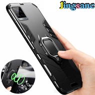 JingsancสำหรับVIVO V20 Pro 5Gกรณีกันกระแทกกับ360หมุนแม่เหล็กที่ยึดโทรศัพท์ในรถHard PC + กรอบซิลิโคนป