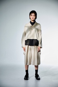 大口袋絆帶五分褲