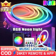 10M 5V ARGB neon light, ARGB chasing neon light string decorates bedroom wall decor, PC work corner,
