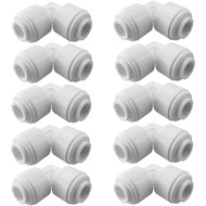 1/4 RO Tubing Elbow Connector 90 Degree 1/4 Push To Connect Fittings For RO/DI Water Filter System/A