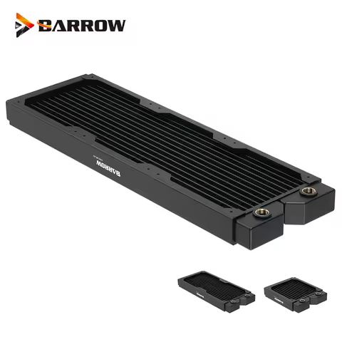 Barrow 28MM Thickness 240MM,360MM Copper Brass G1/4" Radiator For Computer Case Water Cooling Heat D
