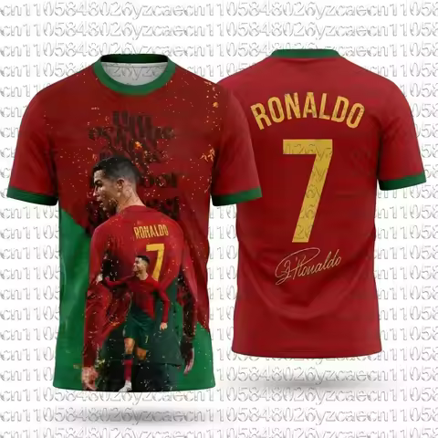 New Ronaldo#7 Football Soccer Jersey Breathable Quick Dry Argentina Kid Sportswear Casual Training F