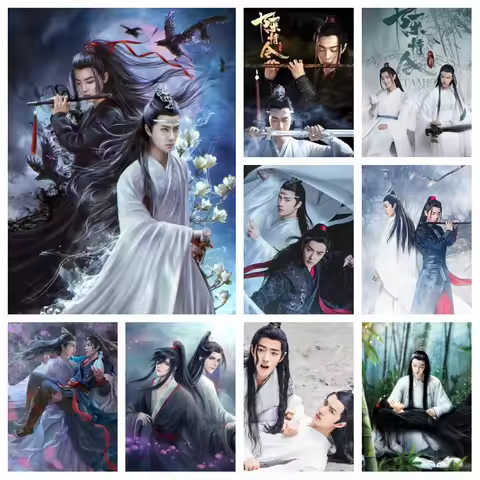 The Untamed Chen Qing Ling Diamond Painting AB Drills Art Wei Wu Xian And Lan Zhan Mosaic Cross Stit