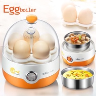 Bear Egg Boiler Electric Multi Cooker Steamer Mini Breakfast Egg Custard Machine Auto Power Off