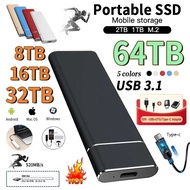Portable SSD 1TB External Hard Drive 2TB  Solid State Drive USB3.1 Hard Disk portable hard drive for Laptop/Desktop/Phones/mac