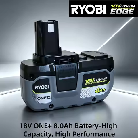 RYOBI ONE+ 18V Long Lasting Lithium Battery 4Ah 6Ah Replace P104 P107 P108 Stable Power for Househol