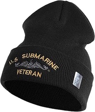 e4Hats.com US Submarine Veteran Military Embroidered Long Beanie