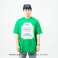 HIJAU UNKL347 Green T-Shirt Combed Material Simple Motif GEND T Shirt Lelaki T Shirt Men