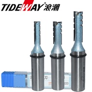 Wave Industrial Grade Clean Bottom Open Material Wood Tools Milling Drilling Bit Slotted Straight #