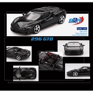 BBR 1:64 296 GTB Nero Daytona Black Diecast model car