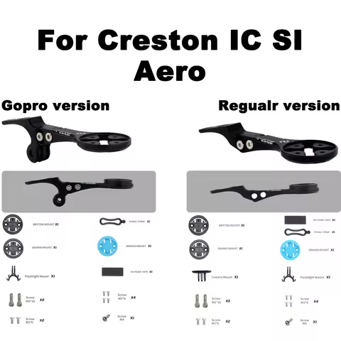Syncros IC Aero Front Gopro Computer Mount Speedometer GPS/Garmin/Bryton/Wahoo Inserts Fits Creston 