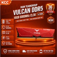 Ram Teamgroup Vulcan DDR5 16GB (1x16GB) CL38 6000MHz Red (FLRD516G6000HC38J01) -