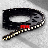✅ RK RACING CHAIN & SPROCKET SET SNIPER KING 150/155, TFX, R15 V1/V2 #428 STEEL ALL BLACK