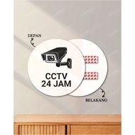 Cctv WRITING 24 HOURS 20X20 CM / SIGN CCTV STICK 24 HOURS / CCTV WALL STICK 24 HOURS